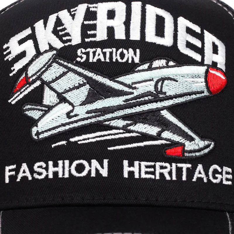 Fashion Unisex Embroidered Sun Hat - Breathable UV Protection Cap for Outdoor Sports & Travel