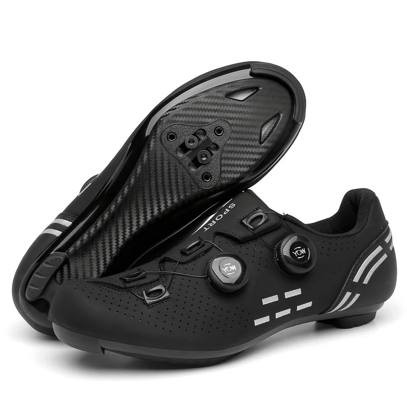 Hochwertige Fahrradschuhe für Herren, SPD, selbstverriegelnd, Rennrad-Sportschuhe, MTB-Mountainbike-Schuhe für Damen, rutschfeste Fahrradschuhe 36-47