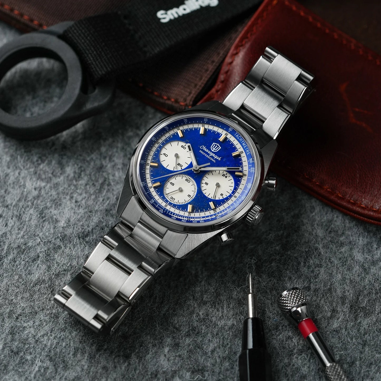 Watchdives Premier WD0526 Men Watch VK63 Mecha Chronograph Quartz Watches Sapphire Waterproof 316L Stainless Steel Wristwatch