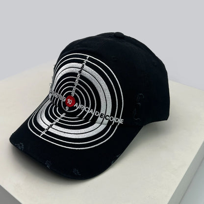 Unisex Broken Style Bull's-eye Cross Embroidery Baseball Hats Sunshade Personal Versatile Peaked Caps Street Fashion Hip Hop