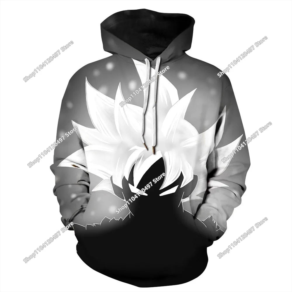Dragon Ball Hoodie for Boys and Girls, New Autumn and Winter Style Creative Loose and Versatile Hooded Sweatshirt