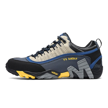 Outdoor-Liebhaber-Trekkingschuhe für Herren, wasserdichte Wanderschuhe, Bergstiefel aus echtem Leder, Woodland-Jagd- und taktische Schuhe