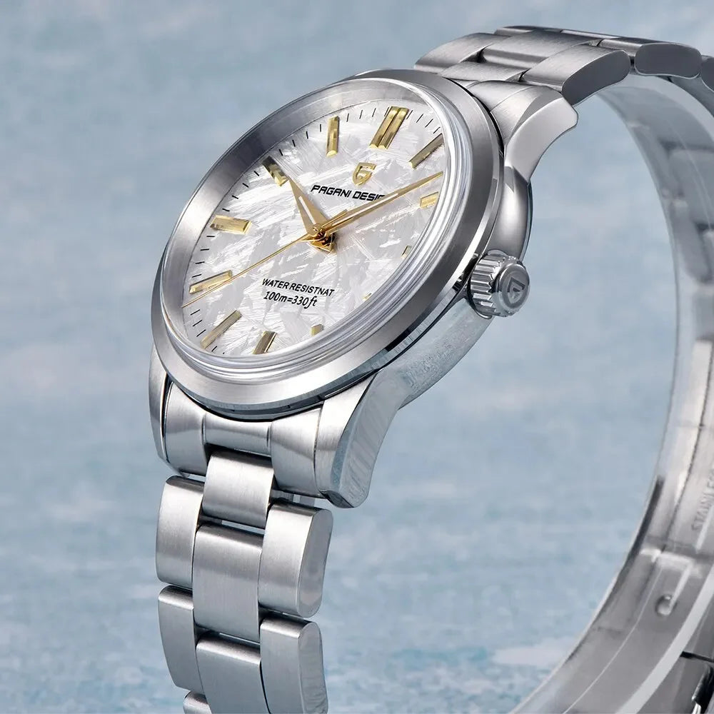 Pánské hodinky PAGANI DESIGN 40 mm, japonský quartzový strojek TMI VH31, luxusní/obchodní styl, safírové sklo, nerezová ocel 316L, vodotěsné do 100 m