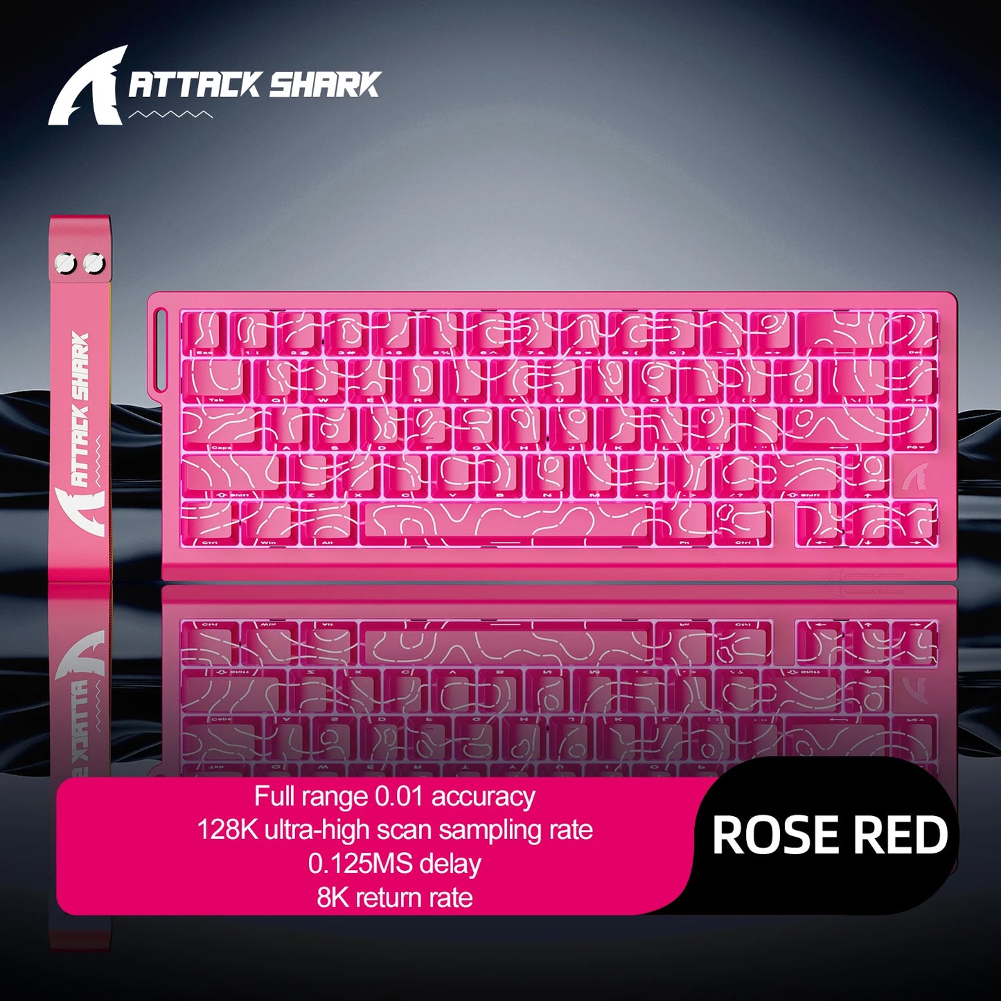 Tastiera da gaming magnetica ATTACK SHARK X68HE X68PRO HE e FREEWOLF F68 cablata F68Pro wireless per pro gaming 0.01mm Rapid Trigg