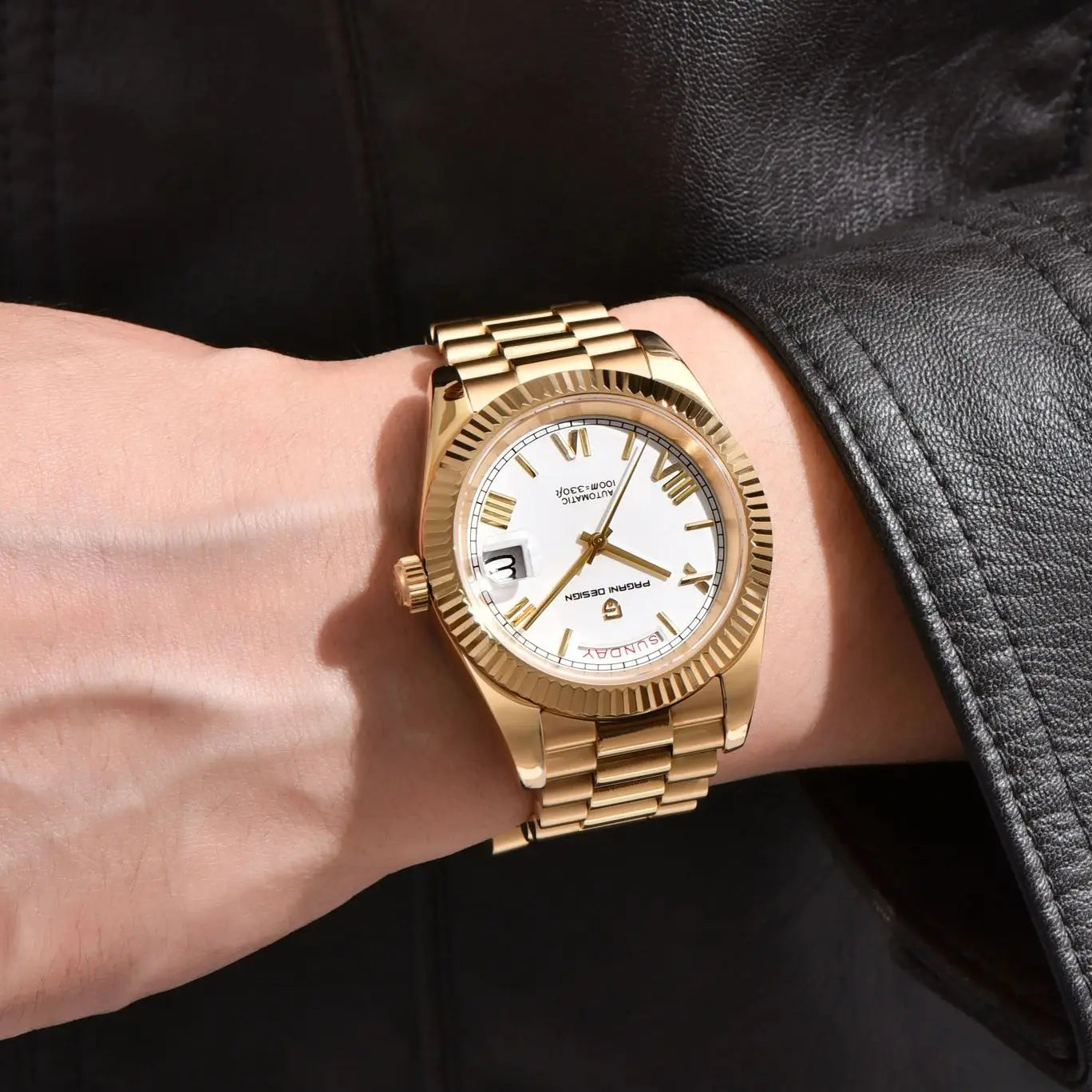 PAGANI DESIGN Men's Watches DD40 Gold White Luxury Automatic Watch Men Japan Movt Date Week Mechanical Watches For Men 2026 New