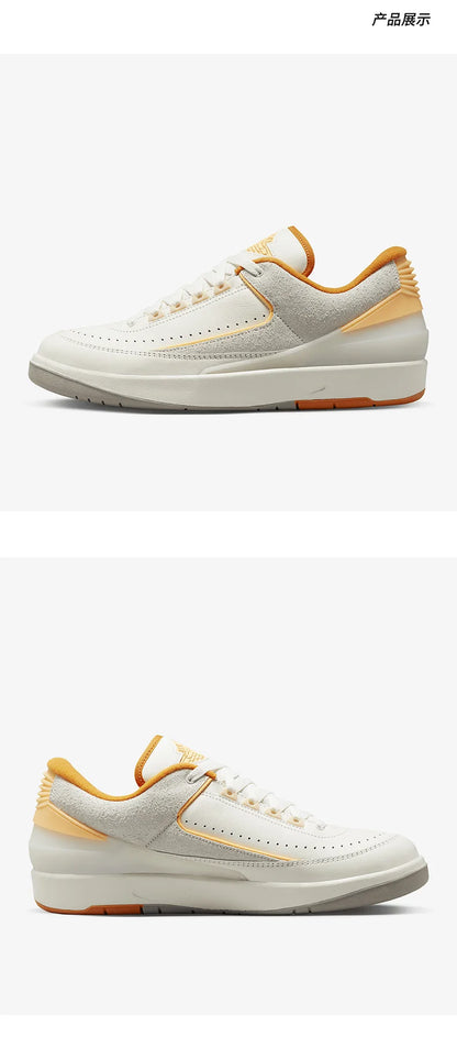 Zapatillas deportivas casuales Nike Air Jordan 2 auténticas, de caña baja, para hombre y mujer, DV9956-118