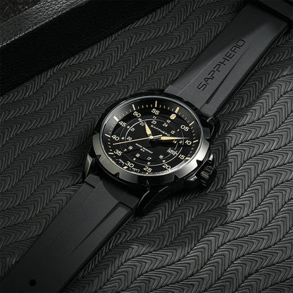 SAPPHERO Men’s Watch – Luxury quartz watch, water-resistant to 50 m, featuring an imported movement and a stainless steel case – An ideal gift idea for men.