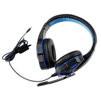Casques de jeu supra-auriculaires, écouteurs filaires 3.5mm, écouteurs stéréo avec microphone réglable pour ordinateur, téléphone, ordinateur portable, PC