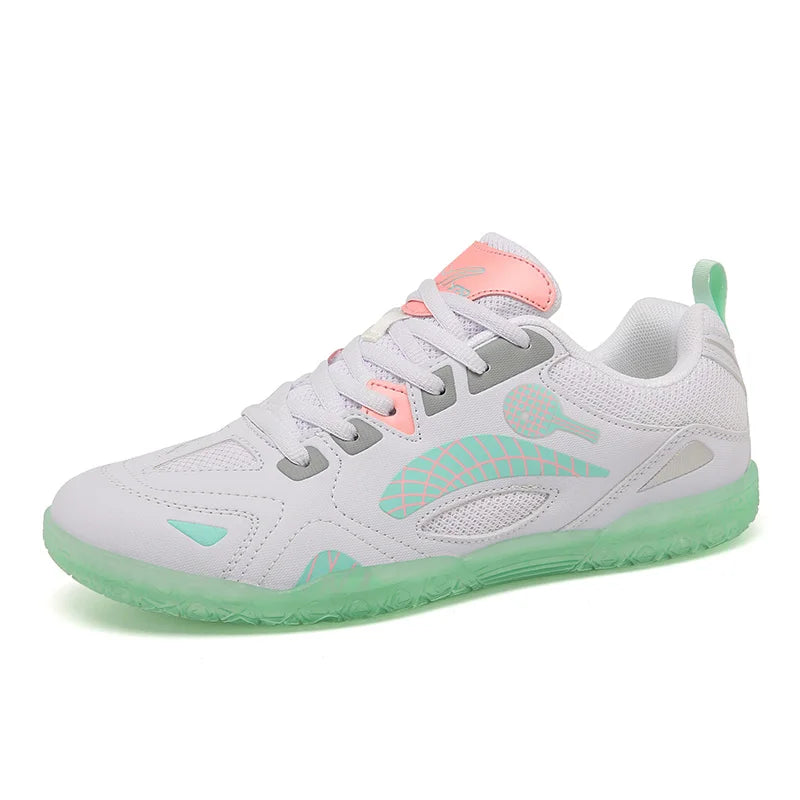 TaoBo Green Color Size 36-46 Men's Table Tennis Shoes High Quality Badminton Sports Shoes Training Volleyball Sneakers