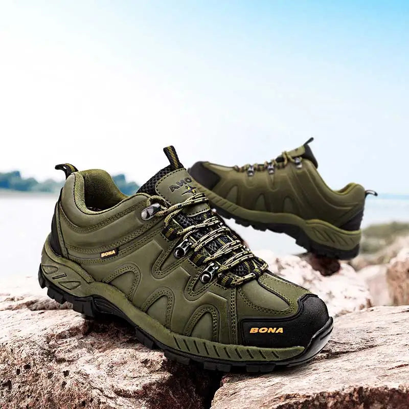 BONA Novedad Estilo Clásico Zapatillas de Senderismo para Hombre con Cordones Zapatillas Deportivas para Hombre Outdoor Jogging Trekking