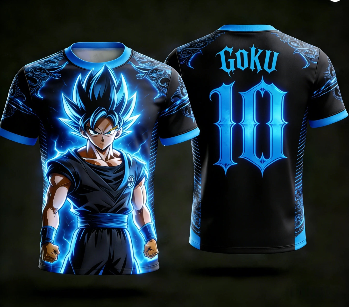 T-shirt 3D Dragon Ball com Licença 2026, Moda Casual de Verão, Camisola Goku N.º 10 para Homem e Criança, Desportiva de Manga Curta