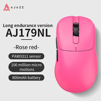 Mouse wireless AJAZZ AJ179 NL Star Flash Version, 3 modalità, bassa latenza, lunga autonomia, leggero e personalizzato, per ufficio e gaming