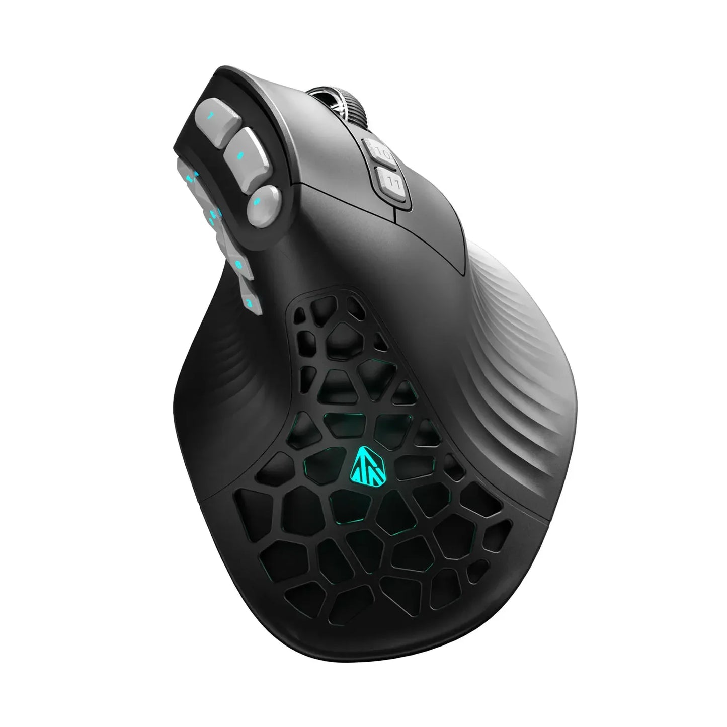 Ratón vertical SOLAKAKA E9 Pro MMO con sensor PAW3395, batería de 1000mAh, agarre vertical de 45°, ratón ergonómico gaming 8k