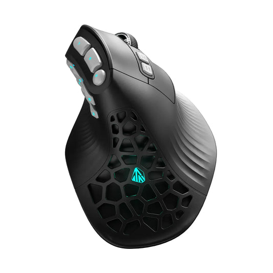 Ratón vertical SOLAKAKA E9 Pro MMO con sensor PAW3395, batería de 1000mAh, agarre vertical de 45°, ratón ergonómico gaming 8k
