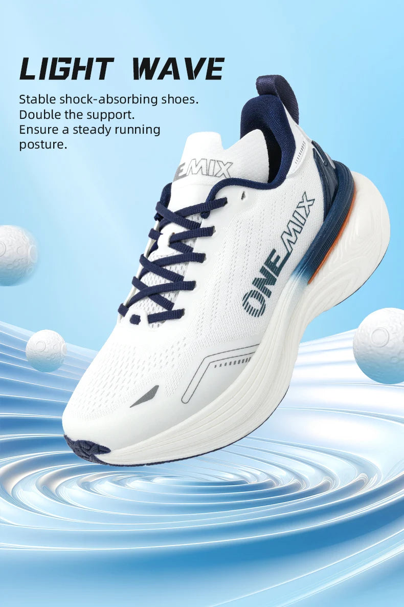 Chaussures de jogging ONEMIX : baskets unisexes légères, résistantes à l'usure, tendance, pour le sport et le fitness