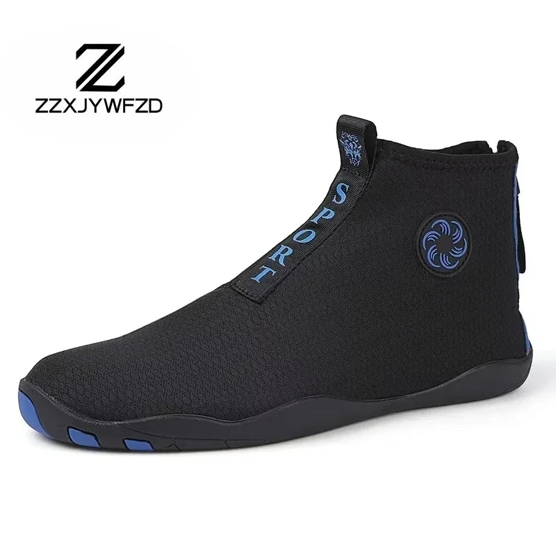 Zapatillas deportivas de exterior para senderismo y vadeo, unisex, para natación, calzado acuático de caña alta barefoot, zapatos aqua para playa, fitness, buceo y surf