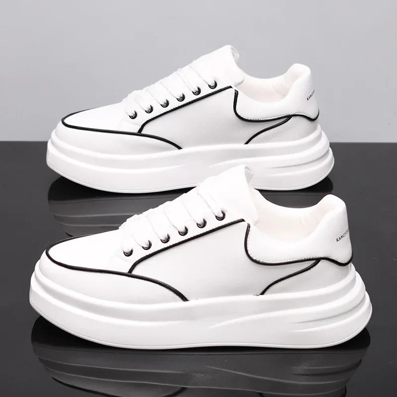 Kleine witte schoenen voor koppels Heren- en damesschoenen Sportschoenen Heren-sneakers Met verhoogde binnenzool Casual sportschoenen