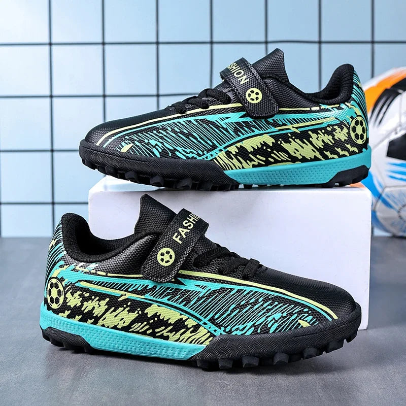 Chaussures de football pour hommes, légères, antidérapantes, crampons de football TF, chaussures de sport pour garçons, chaussures de terrain synthétique, chaussures de futsal pour l'extérieur, chaussures de sport.