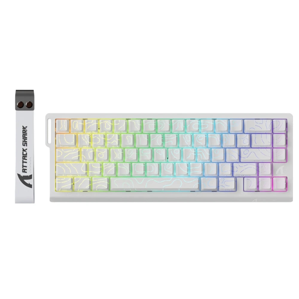 Attack Shark X68 HE Gaming Keyboard - Magnetic Mechanical, 0.01ms Rapid Trigger, 8000Hz Polling, Wired, 128K Ultra-Long Life