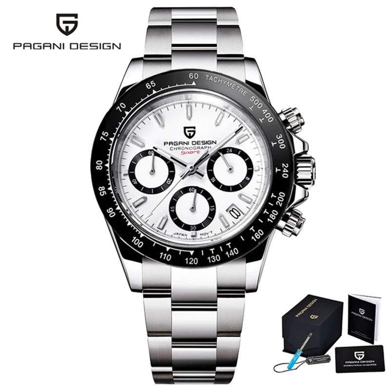 2026 New PAGANI DESIGN Mens Quartz Watches Top Brand Luxury Business Watch For Men Stainless Steel Waterproof Chronograph Clock