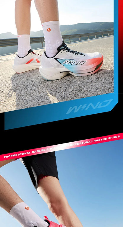 QIAODAN WIND 4PRO Carbon Plate Marathon Shoes Men Professional Racing Sneakers 2026 Breathable Running Sports Shoes QDB023262291