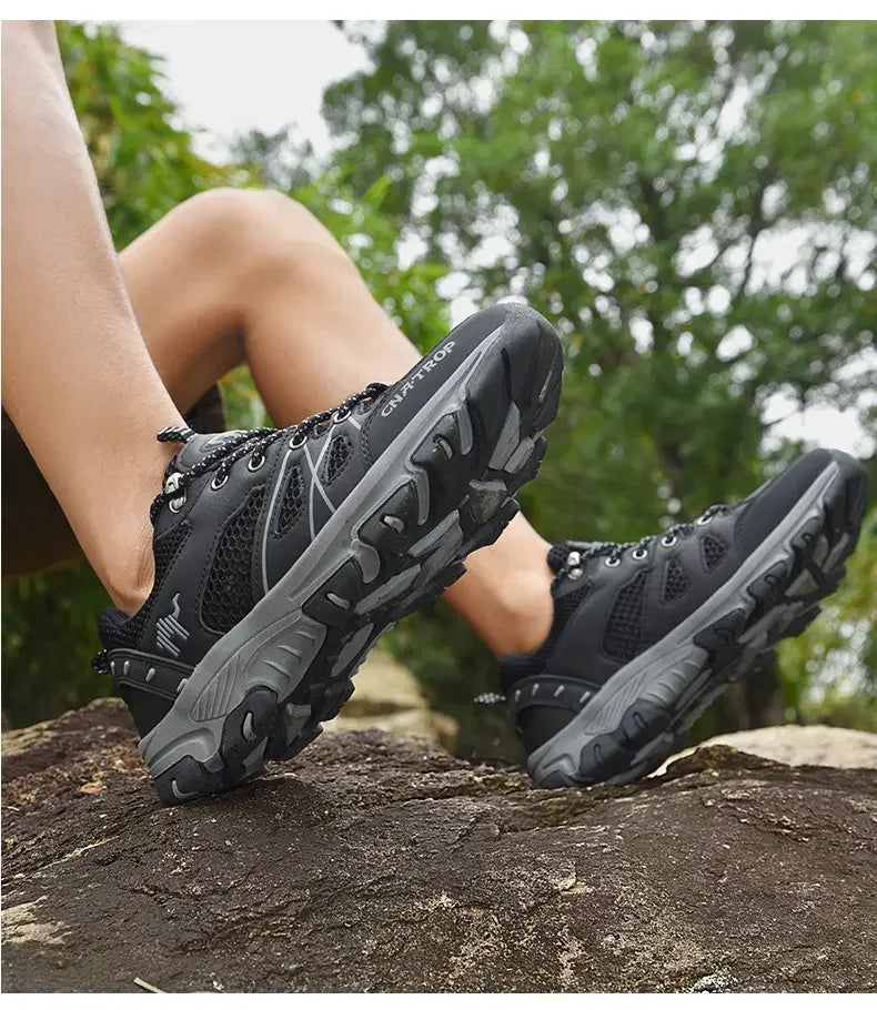 Men's Hiking Shoes Breathable Mesh Sports Summer Outdoor Wear-resistant Hiking and Hunting Tactical Shoes