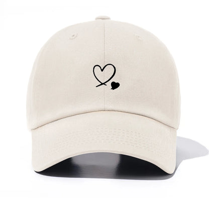 1 Piece Hearts Print Baseball Cap For Men & Women, Classic Casual Stylish, Perfect Gift For Families And Friends