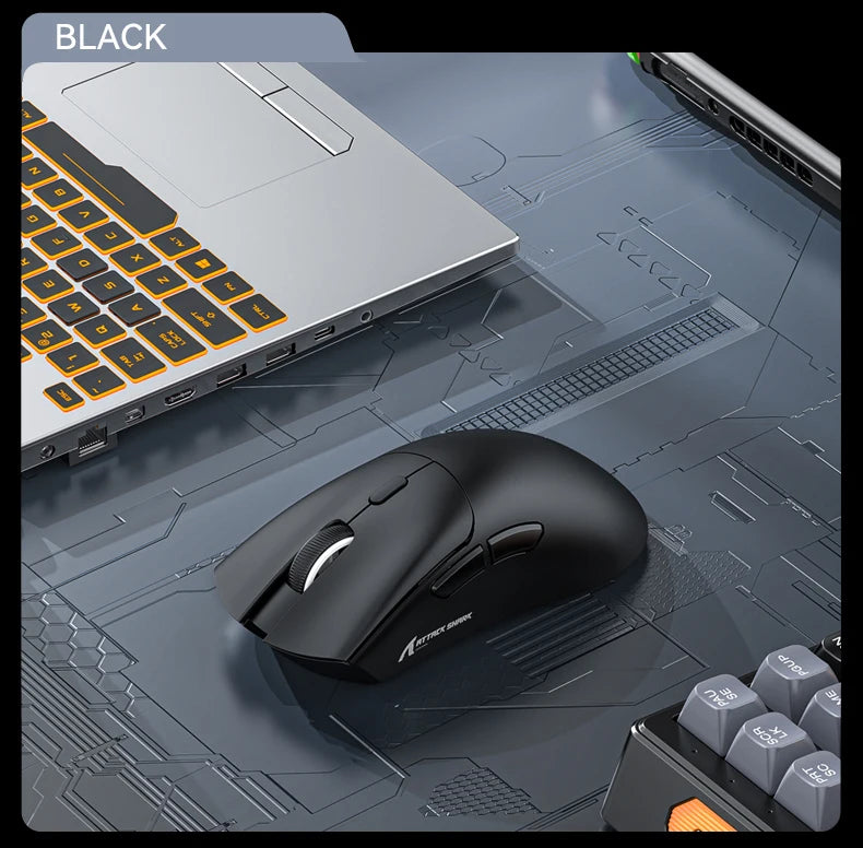 Attack Shark R1 brezžična miška Bluetooth za gaming, viralna miška, ki so jo ocenili vplivneži, senzor PAW3311, frekvenca odzivanja 1000Hz