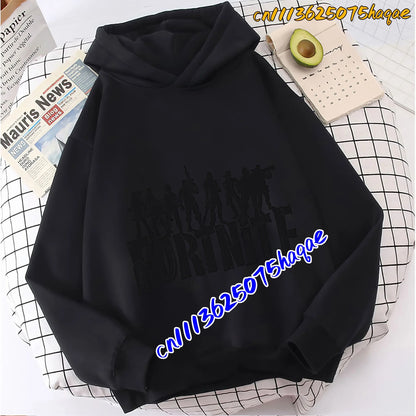 Fortnite Game Printed Children's Hoodies Cartoon Comfortable Suit Loose Long Sleeve Tops Autumn Winter Clothes
