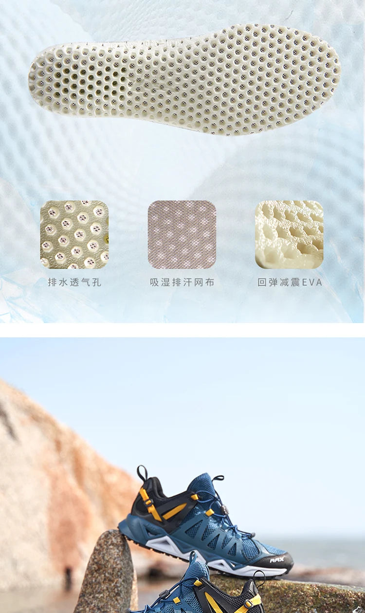 RAX Upstreams : chaussures aquatiques pour homme, baskets de sport de plein air pour homme, sandales d'été pour la plage, chaussures de pêche, chaussures de natation