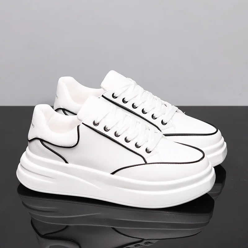 Kleine witte schoenen voor koppels Heren- en damesschoenen Sportschoenen Heren-sneakers Met verhoogde binnenzool Casual sportschoenen