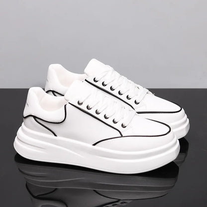 Kleine witte schoenen voor koppels Heren- en damesschoenen Sportschoenen Heren-sneakers Met verhoogde binnenzool Casual sportschoenen