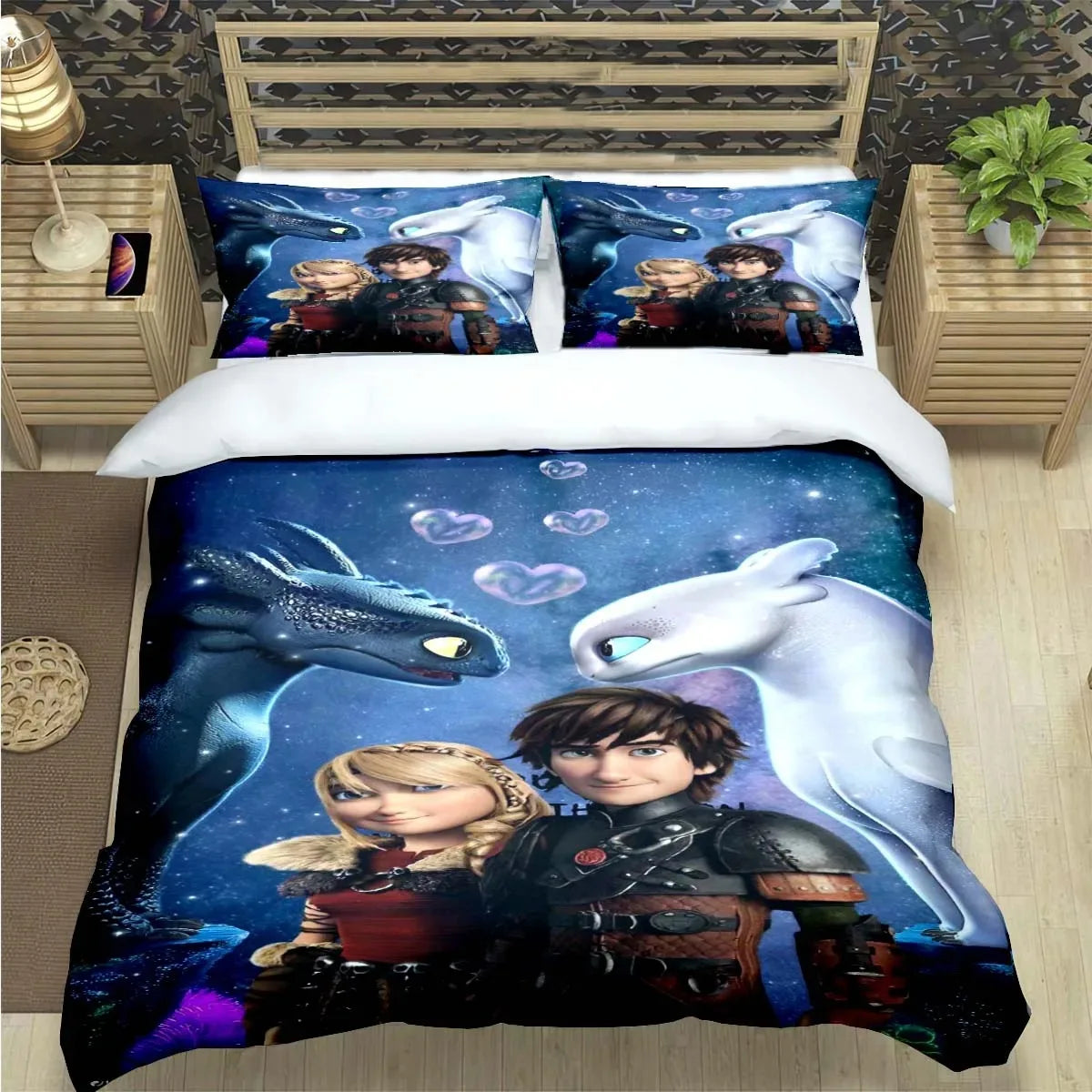 How to Train Your Dragon Duvet Cover Pillowcase Bedding Set Adult Boy Girl Bedroom Decoration Children Single Double Large Size