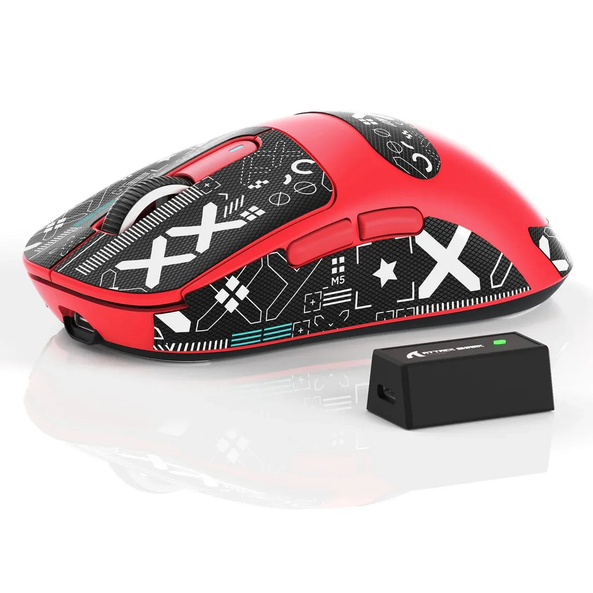 ATTACK SHARK X3/X3PRO 4K/8K Wireless Gaming Mouse, 26K DPI, Tri-Mode (Wired/2.4GHz/BT5.2), Lightweight, PAW3395 Sensor For Gamer