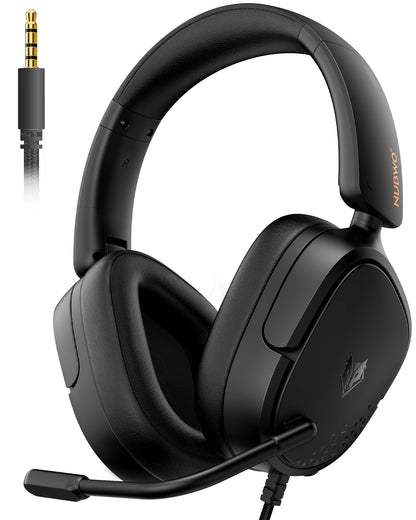 NUBWO HG04L Casque Gamer pour Xbox Series X|S/Xbox One, PS5/PS4, Switch, Haut-parleurs 40mm, Micro Unidirectionnel Clair, Léger 250g, Coussinets en Mousse à Mémoire, Prise 3.5mm pour Jeux et Travail