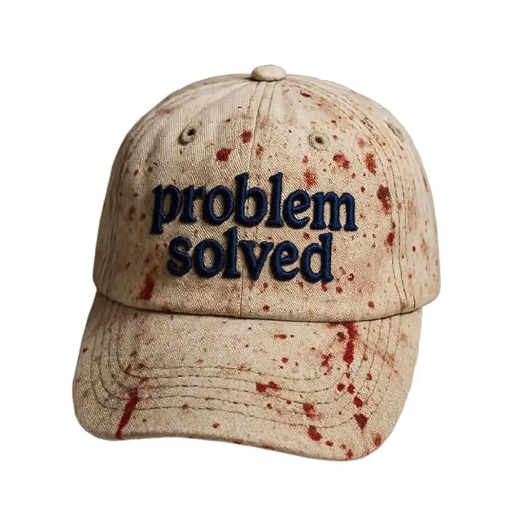 Problème de broderie sur le thème d’Halloween résolu : casquette sanglante d’horreur, idéale pour les fêtes d’Halloween, les accessoires de cosplay et les cadeaux