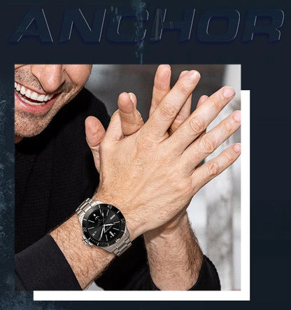 NORTH EDGE ANCHOR 42MM Men Mechanical Wristwatch Luxury Sapphire Glass MIYOTA 8215 Automatic Watches 10bar Waterproof Watch Men
