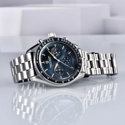 PAGANI DESIGN New AR Sapphire Quartz luxury men's watches 500 vitometer Circle Sport M 100 waterproof chronograph 316L all-steel Japan Movt Luminous man Watch