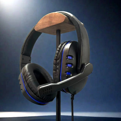 Cuffie cablate 7260 con microfono – Headset gaming e lavoro per PS4 PS5 Xbox One, studio e riunioni, auricolari con jack 3.5mm