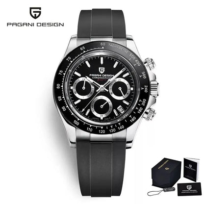 PAGANI DESIGN – Nouvelle montre pour homme, modèle de luxe à quartz en or rose, chronographe sportif étanche jusqu'à 100 m