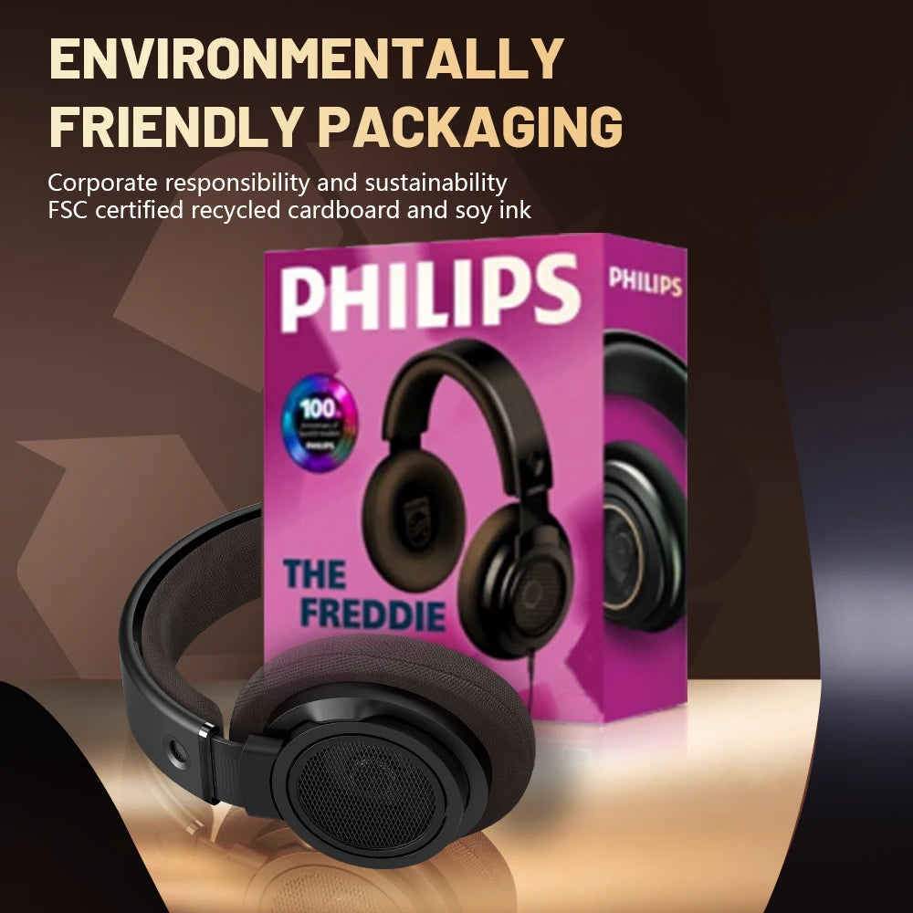 Philips SHP9500CY HiFi Open-Back Headphones Ultra-Comfortable Over-Ear Design Crisp Clear Sound Lightweight & Durable Build
