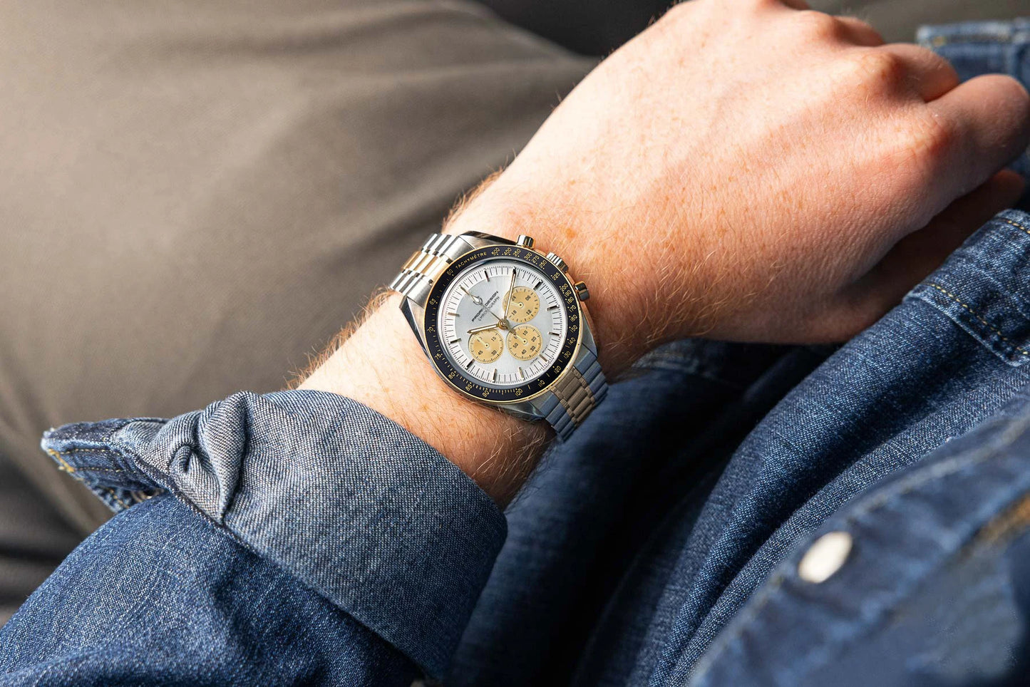 PAGANI DESIGN New AR Sapphire Quartz luxury men's watches 500 vitometer Circle Sport M 100 waterproof chronograph 316L all-steel Japan Movt Luminous man Watch
