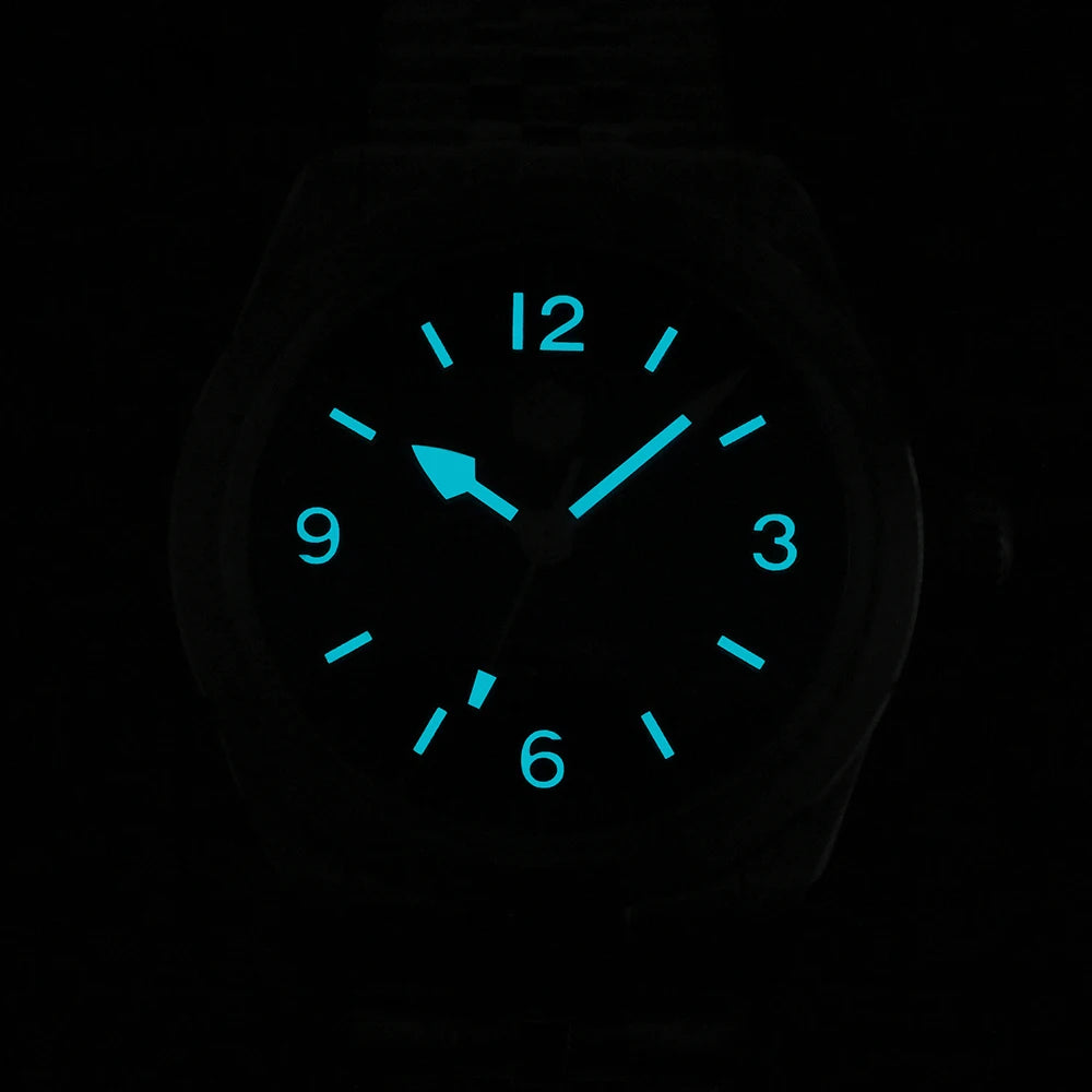 San Martin 38mm Men's Sport Watch Fashion Luxury Explore Climbing Automatic Mechanical Sapphire Waterproof 5 Links Bracelet BGW-9