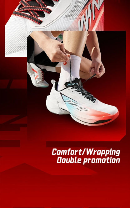 QIAODAN WIND 4PRO Carbon Plate Marathon Shoes Men Professional Racing Sneakers 2026 Breathable Running Sports Shoes QDB023262291