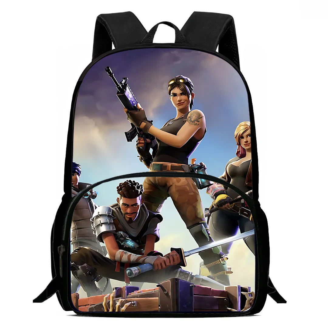Zaino per bambini Classic Game FortniteS, per ragazzi e ragazze, regalo di compleanno per studenti, borsa scuola per bambini, grande capacità, zaino da campeggio resistente