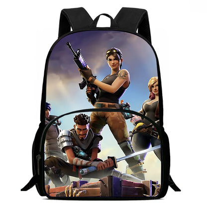 Zaino per bambini Classic Game FortniteS, per ragazzi e ragazze, regalo di compleanno per studenti, borsa scuola per bambini, grande capacità, zaino da campeggio resistente