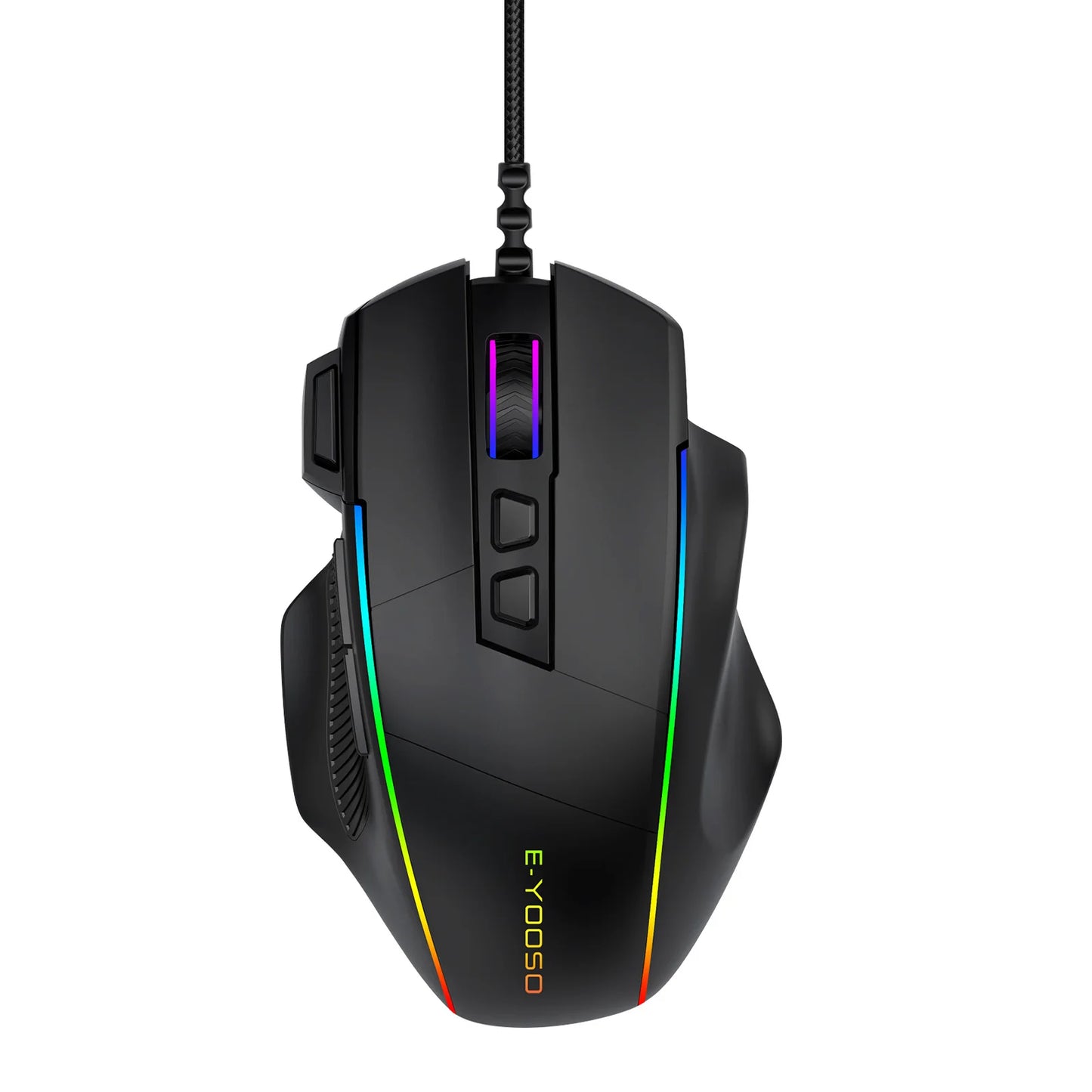 E-YOOSO X49 žični gaming miš, podesivih 12400 DPI, RGB pozadinsko osvjetljenje, 8 programabilnih tipki, ergonomski gamerski miš za PC i prijenosno računalo