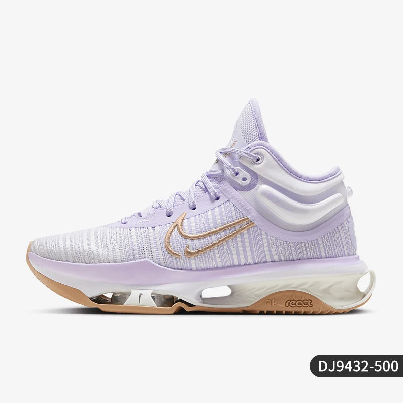 Originálne nové pánske basketbalové topánky Nike s tlmením a priedušnou konštrukciou, stredne vysoké, DJ9432-500