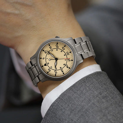 BERNY Titanium Men Wristwatch AR Coat Sapphire Fashion Wristwatch Luminous VH31 Ultra-thin Quartz Watch Waterproof 5ATM Watches