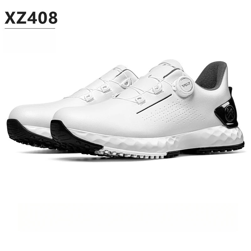 Scarpe da golf da uomo PGM, sneakers comode con ammortizzazione, lacci con manopola, impermeabili e antiscivolo, rialzanti XZ408